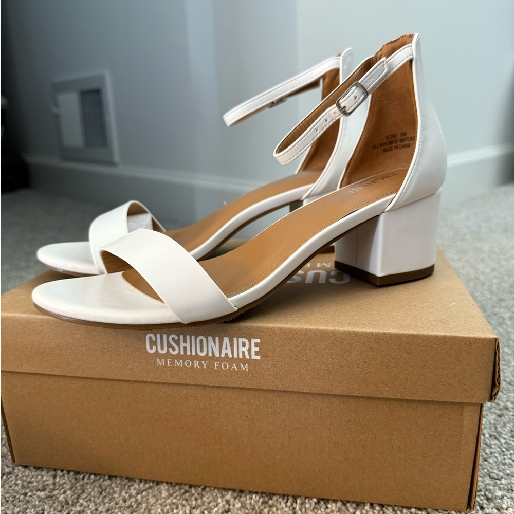 Brand new White heels